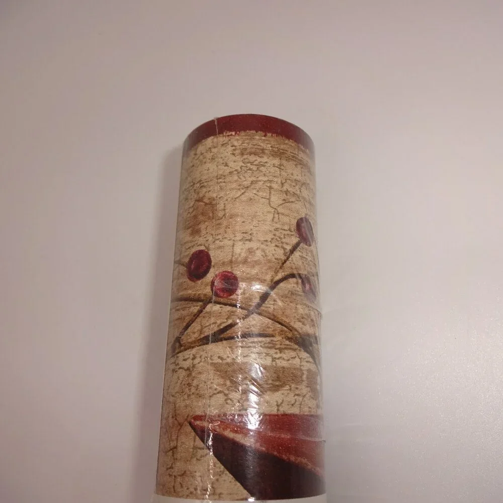 NOS New York Prepasted Decorative Wallpaper Border Stars Berries 7
